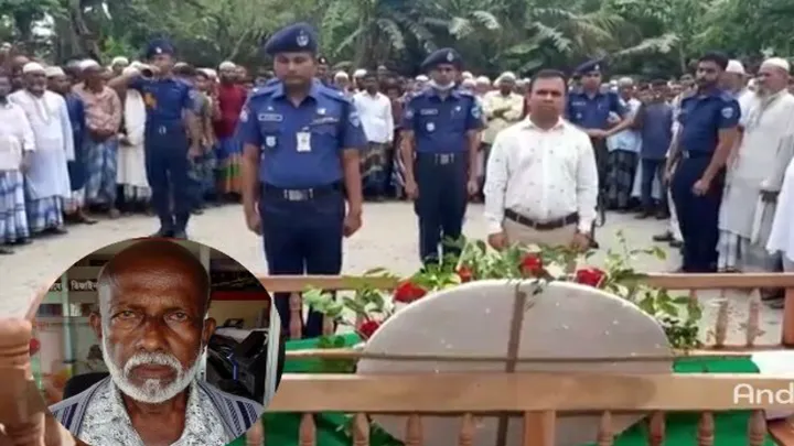 কমলনগরে রাষ্ট্রীয় মর্যাদায় যুদ্ধাহত বীর মুক্তিযোদ্ধার দাফন সম্পন্ন 